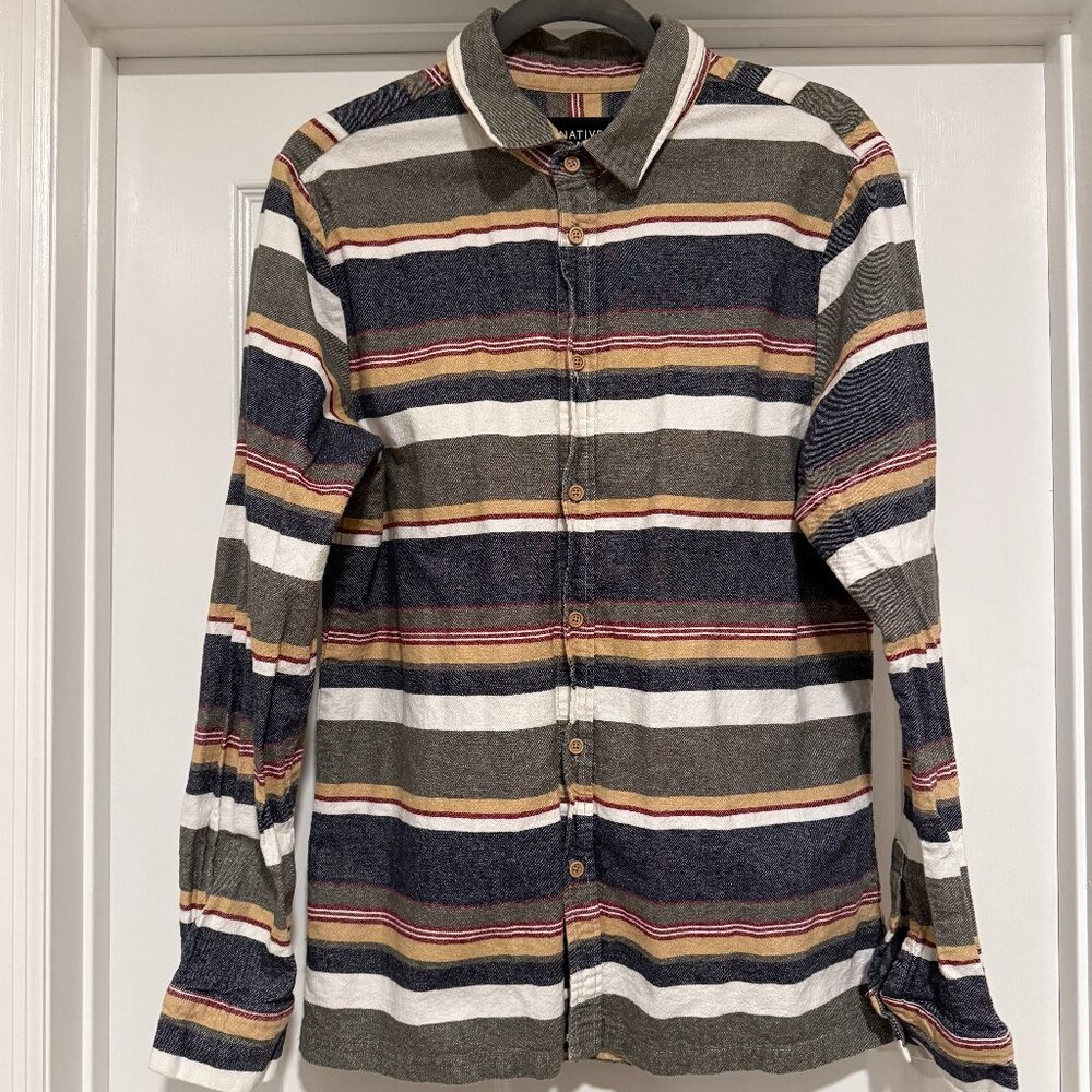 Native Youth Chambray Button Up Shirt